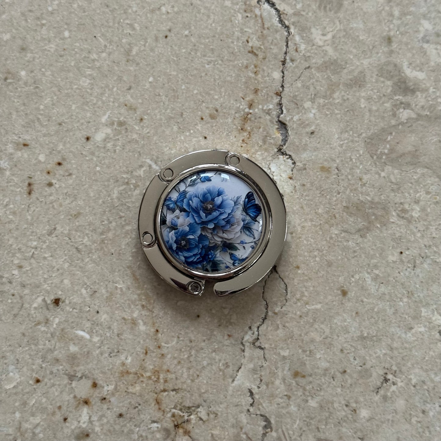 Tas Hanger – Blue Floral Hook