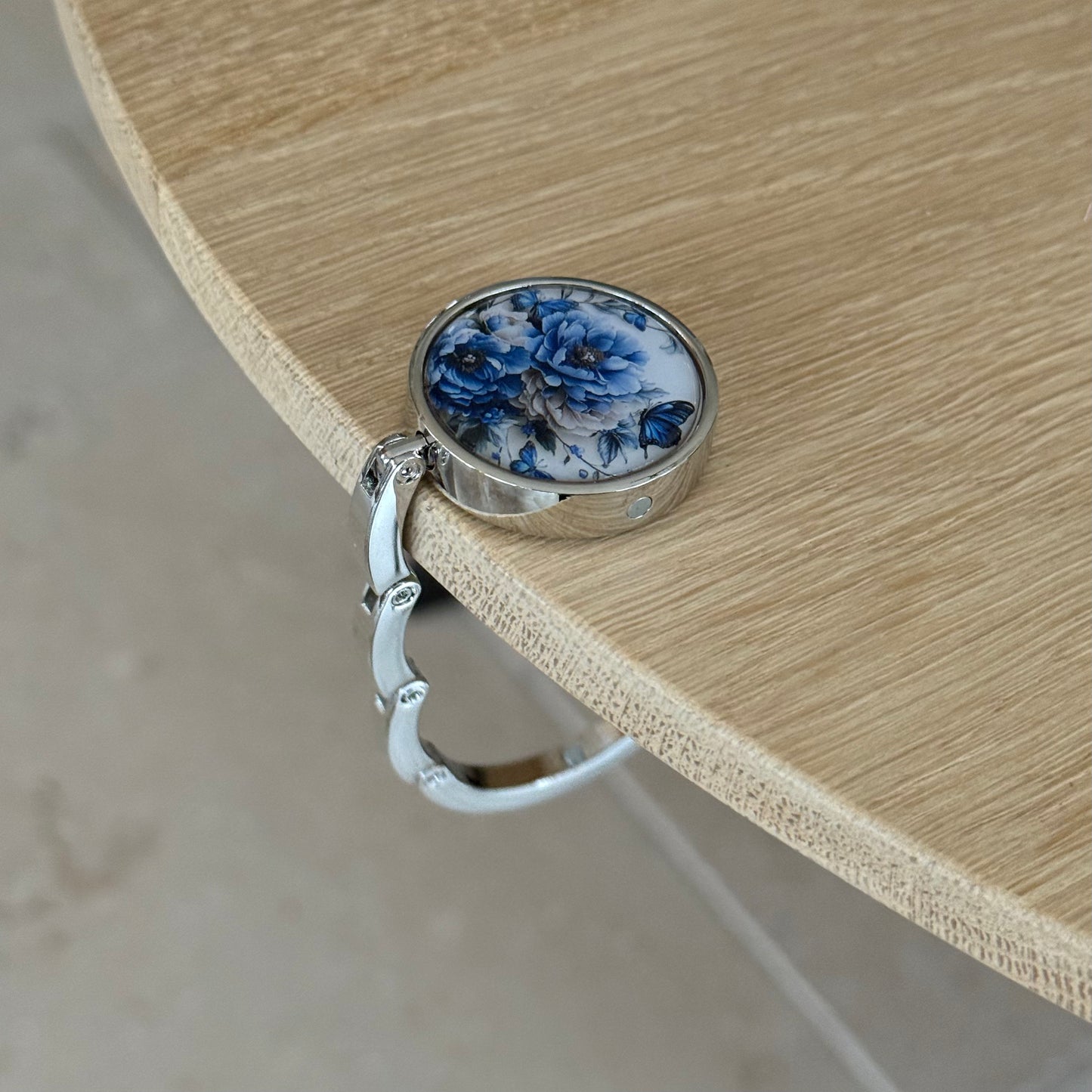 Tas Hanger – Blue Floral Hook