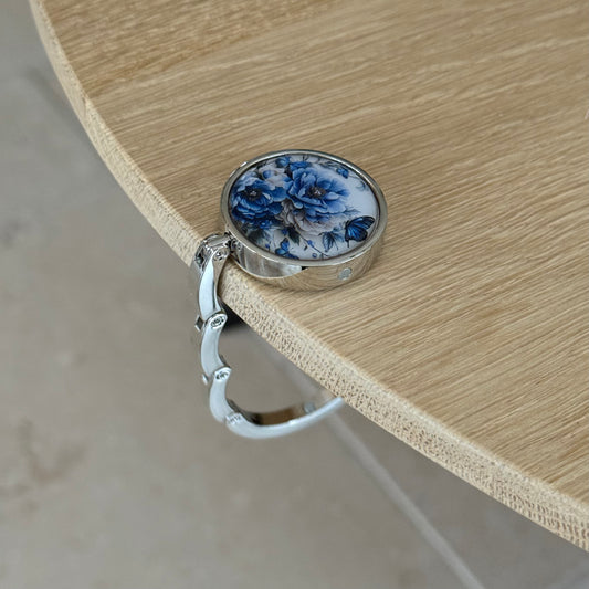 Tas Hanger – Blue Floral Hook