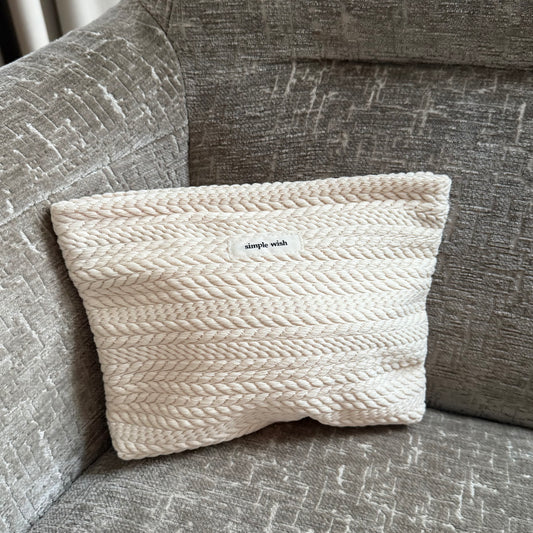 Simple Wish – Naturel Woven Make-up tas