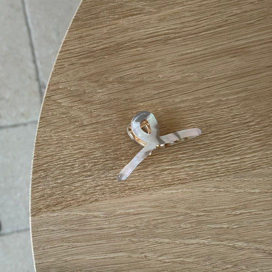 Haarclip klein - marmer