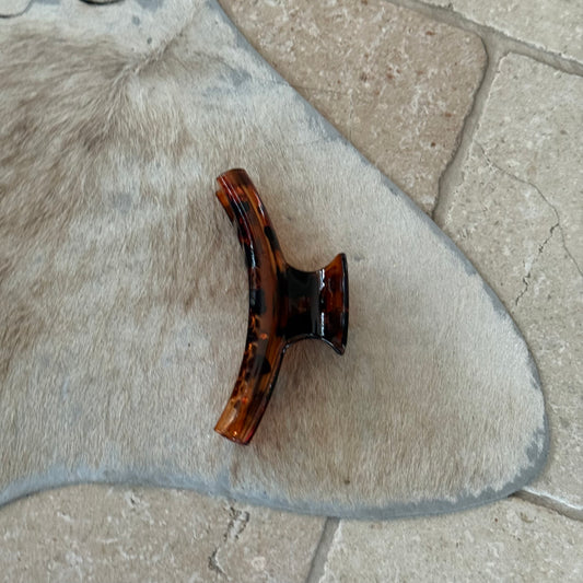 Haarclip groot - Bruin