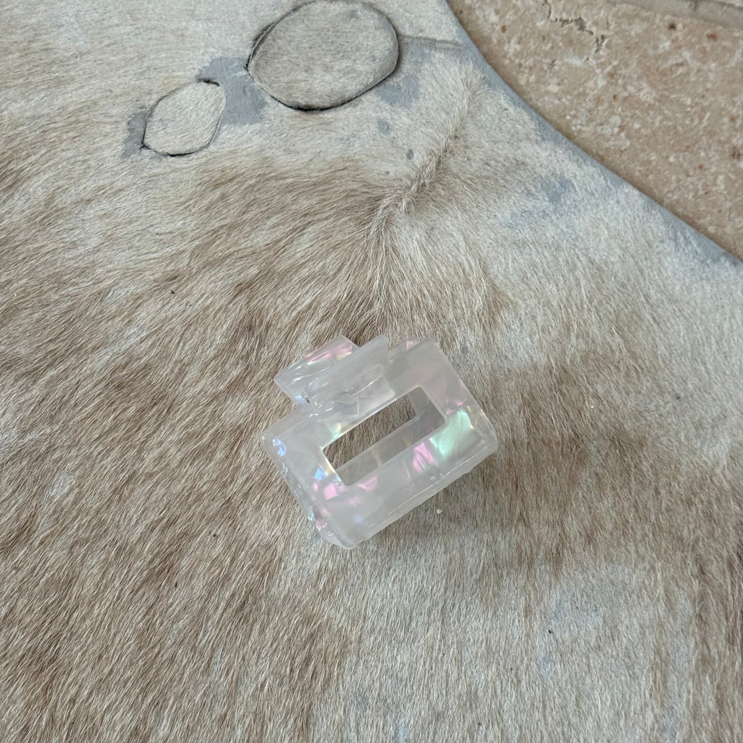 Haarclip medium - Wit