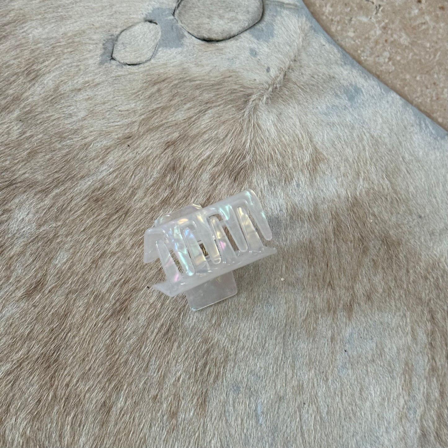 Haarclip medium - Wit