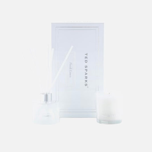 TED SPARKS – Candle & Diffuser Gift Set M – Fresh Linen
